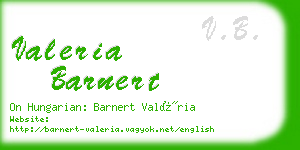 valeria barnert business card